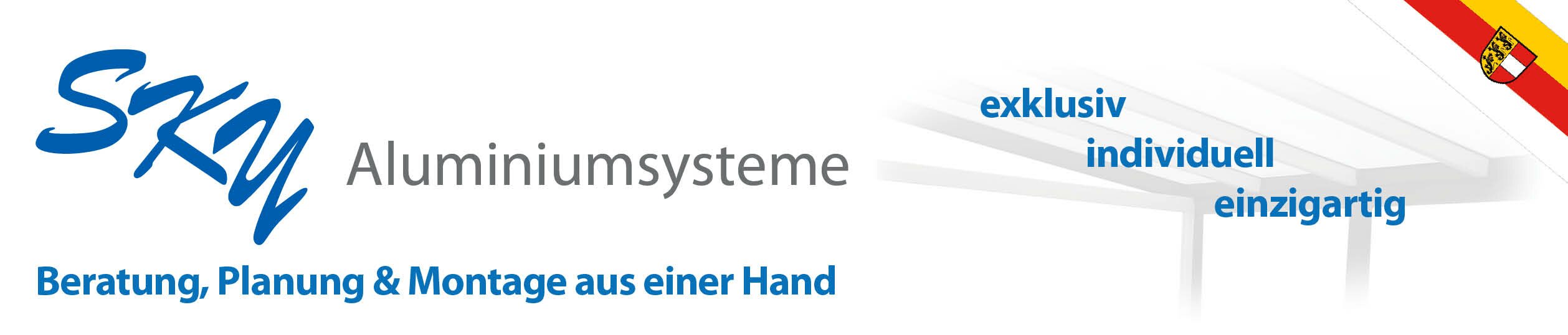 SKY Aluminiumsysteme - Terrassendächer, Schiebedächer, Carports uvm. Logo